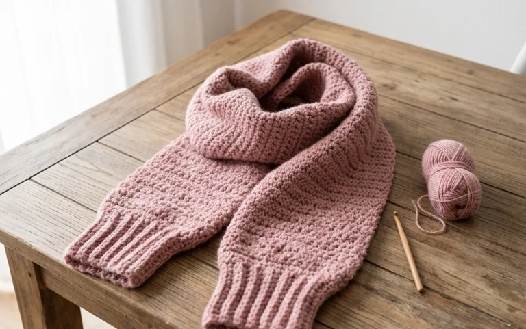 Eleanor Sweater Scarf: Einfache Anleitung zum Häkeln