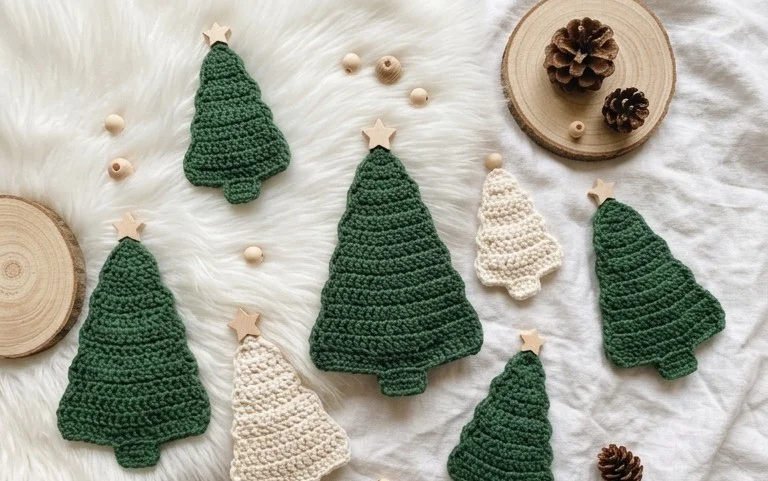 Kleiner Weihnachtsbaum häkeln: Kostenlose Anleitung