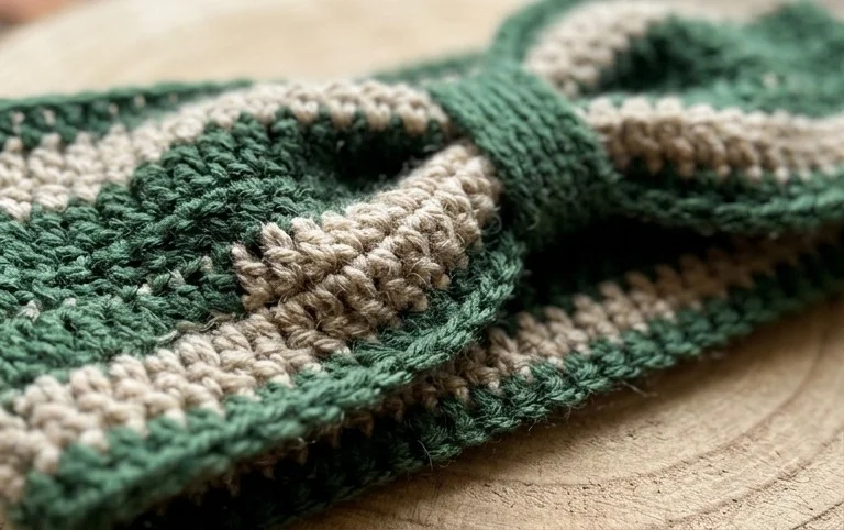 Crochet Cinched Ear Warmer Free Pattern with Video Tutorial - Winding Road Crochet